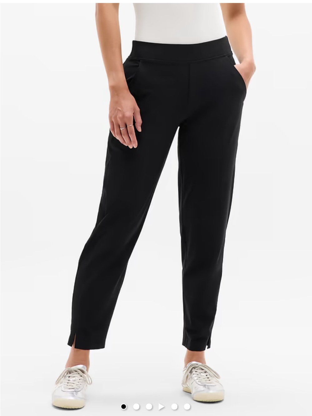 Brooklyn Mid Rise Ankle Pant Black Size 10